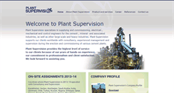 Desktop Screenshot of plant-supervision.com
